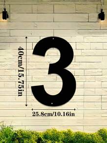 1pc 0-9 Free Combination Digital House Number, Metal Address House Number, Durable Home Address Number Plate, Wall Mounted Email Number, Home Decoration, Entrance Decoration, Garden Decoration, For Outdoor, Garage, Door, Email Decoration, Metal Wall Art, Halloween Thanksgiving Christmas, Decoration Gifts
