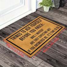 1pc New Cartoon Cat Pattern Small Rug - 100% Polyester Material, Machine Washable Durable, Stain Resistant, Quick Drying, Suitable For Indoor/Outdoor Doormat, Home Decor, Bedroom, Kitchen, Photography, Prop, Outdoor Decor, Holiday Gift, Area Rug