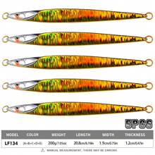 PROBEROS 5 Stücke Jigging Weitwurf Eisenblech Köder, Nanyou Hochsee Angelköder Eisenblech Fisch, Boot Angeln biobasierter künstlicher Köder 180g-280g