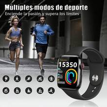 Reloj inteligente multifuncional, adecuado para hombres y mujeres, con múltiples modos deportivos, adecuado para iOS y Androide - Negro - Ver 3
