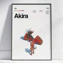 1pc Akira Poster, Akira Print, Akira Wall, Akira Wall Decor, Anime Poster, Vintage Retro Art Print Wall Decor Painting Home Decor Optional Frame ﻿