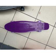 Patinete de 4 ruedas para principiantes, adecuado como regalo de cumpleaños - Morado - Ver 2
