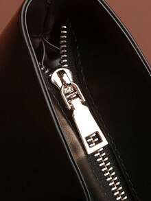 32cm*25cm*14cm Medium Size PU Leather Women Handbag With Top Handle - Black - View 6