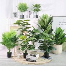 82 cm, 18 Stück hohe künstliche Bananenblätter mit Stielen, Imitation einer Paradiesvogelpalme, künstliche Blätter, tropische Pflanze, grüne Blätter, Blumen, Dschungel, Strandparty, Haus, Garten, Dekoration, Hochzeitsdekoration, ohne Blumentopf