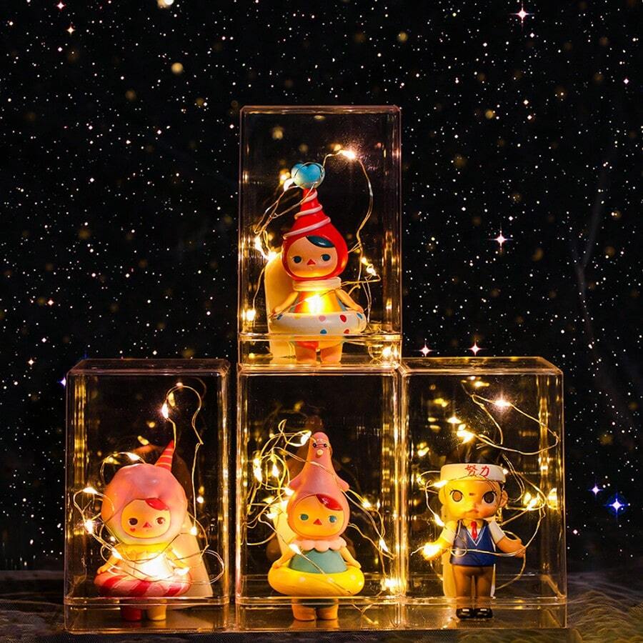 12pcs/6pcs/3pcs Blind Box Storage Display Box, Single Blind Box Toy Display Cabinet, Can Be Stacked, Transparent Desktop Doll Storage Box, Dustproof Transparent Figure Display Box, Suitable For Mini Figures, Small Statues, Plush Toys, Etc., Gifts For Birthdays And Graduations