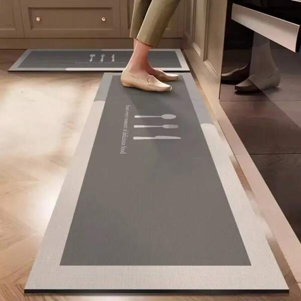 New kitchen floor mats are waterproof, anti slip, and anti fouling, including household floor mats, carpet floor mats, and diatomaceous earth mats