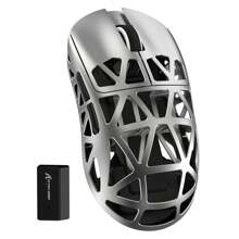 ATTACK SHARK ATTACK SHARK R2 kabellose Gaming-Maus, superleichte Magnesiumlegierung, PAW3950 42.000 DP optischer Sensor, 8.000 Hz Abtastrate, 2,4G/BT/Kabel programmierbare Maus für PC/Win Gamer