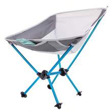 Silla ultraligera para mochilero de poliéster con bolsa de transporte, con marco de color turquesa mar - 1 - Ver 3