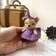 1 件紫色盒子钩针套装、初学者钩针熊 Amigurumi 套装、DIY 钩针套装（含分步说明视频）、钩针工艺套装（成人入门套装） - 彩色 - 查看 5