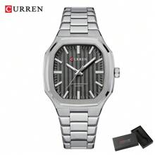Curren CURREN Men Watch Fashion Quartz Stainless Steel Strap Waterproof Luminous Simple Leisure Wristwatch