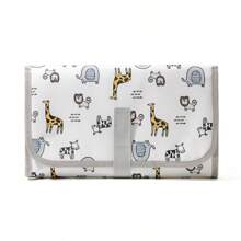 1 pezzo Fasciatoio portatile per bambini, tappetino impermeabile multifunzionale per il cambio pannolini, pieghevole per il passeggino, pratica borsa fasciatoio