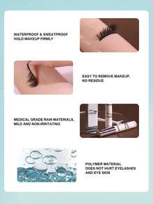 Waloshow IMAGIC 5ml False Eyelash Extension Glue Waterproof Fast Dry Long Lasting Strong No Irritation Transparent Eyelash Primer Tools - Multicolor - View 3