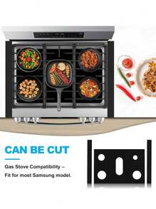 5-Hole Gas Stove Protector, Anti Sticking And Anti Fouling Furnace Cover, Easy To Clean Kitchen Appliance Mat, High Temperature And Oil Resistant Five Hole Gas Stove Mat, Anti Sticking And Washable, Keeping The Stove Clean