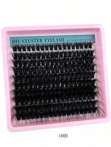 200pcs/150pcs/140pcs/100pcs Luxury Fluffy 8D Faux Mink Lashes - Mixed 10-18mm Length, 0. 07mm Thickness, Russian D Curl, Volumizing & Reusable Dramatic Lashes, Easy For Beginners - 10 Trays (60D/80D/100D/120D/160D/200D Variety Pack) Lash Clusters, Eyelash Clusters, Individual Eyelashes, Lashes, Fake Lashes - D - 查看 9