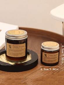 1 pièce Bougie parfumée à la cire végétale, bougie parfumée multifonction moderne pour la maison - Multicolore - Voir 6