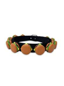 1pc Unisex Waist Chain Hamburger Shaped Waist Belt, Versatile Denim Punk Y2K Street Style, Suitable For Streetwear And Photography