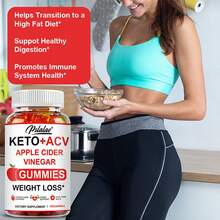 Keto ACV - Weight Loss For Men And Women - Keto Gummies - Detox, Cleanse, Digestion - 60pcs - 一瓶 - 試用階段 - 查看 7
