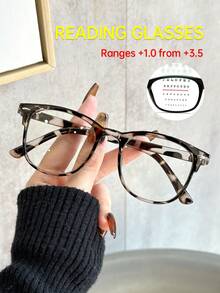 1 szt./3 szt. Nowe stylowe klasyczne eleganckie popularne okulary do czytania dla kobiet, 6 dioptrii, powiększenie od +1,0 do +3,5, do biura, do czytania, prezent dla rodziców, prezent świąteczny, na co dzień