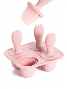 1套硅胶冰淇淋和母乳冰棒模具，制作完美顺滑的甜点，适合家庭和派对。派对冰棒模具，趣味设计模具，耐用硅胶模具，冰淇淋制作用品 - 彩色 - 查看 10