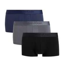 Calvin Klein LOW RISE TRUNK 3PK - BLUE GREY - View 1