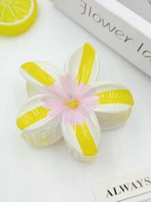 1 pièce/6 pièces Pince à cheveux fleurie colorée, pince à nœud convenant pour la vie quotidienne des femmes, le maquillage, les loisirs, les fêtes, assortir les tenues, les trajets, les accessoires de plage, les vacances, la photographie - Accessoire de coiffure. Choix de cadeau parfait pour l'anniversaire, la remise des diplômes, la saison des mariages, l'anniversaire et toutes les fêtes
