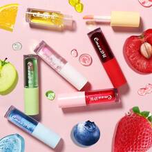 CmaaDu 6pcs Fruit Lip Gloss That Changes Color With Temperature Variations,Strawberry Girl Lip Stain Set, Liquid Lipstick, Long-Lasting, Non-Stick Cup, Moisturizing Tinted Lip Color, Vibrant Shades Kit With Waterproof Formula, Beauty Gift Box - Multicolor - View 5