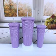 3PCS 1100ML+700ML+400ML Durian Shape Cup Set, Large Capacity Cups With Lids & Straws, Practical & Aesthetically , Suitable For Travel, Outdoor, Camping, Fitness, Office, Ideal For Holidays, Birthday, Anniversary Gifts - Multicolor - View 10
