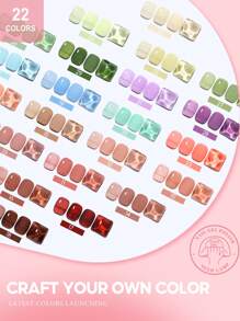 coscelia 25PCS 7ML Jelly Gel Nail Polish Set With Sheer Ice Clear Effect, 7ML Base Matte Top Coat, 22Colors Soak Off Crystal Translucent Nail Gel Polish Needed UV/LED Nail Lamp, Base & Top Coat Nail Supplies Nail File, Nude Pink Red Blue Purple Gel Nail Polish Kit Suitable For Women Or Nail Beginner DIY Nail Art Salon Set