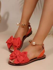 大码女式平底沙滩凉鞋，夏季新款