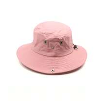 1 件装女士速干渔夫帽，抽绳徒步露营沙滩帽，男士户外牛仔宽边登山帽 - 粉色 - 查看 2