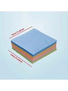 1/5/10/20 Pieces Of Ultra-Fine Ultra-Fiber Cleaning Cloths, Suitable For Glasses, Camera Lenses, Smartphone Screens, Statues, Jewelry And Glassware. Thick, Soft And Odorless Wiping Cloths, Available In Various Colors, Including A Christmas Theme. Cleaning Supplies, Eyeglass Cleaners, Eyeglass Cloths, Eyeglass Wipes. (Colors Are Random) - Multicolor - View 7