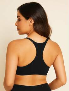 Swim Bra With Underwire Padded Adjustable Straps No Marks Wear With Tank Top Intimate Fashion Lingerie Night Line Promotion - Màu nâu Sô-cô-la - Xem 10