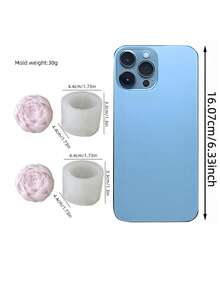 Khuôn hoa mẫu đơn 3D nổi, silicon dẻo, chống dính, dễ lấy khuôn, dụng cụ trang trí nến/xà phòng/món tráng miệng đa năng, món quà tuyệt vời cho Ngày của Mẹ, Ngày Valentine, trang trí nhà cửa, mùa cưới, đồ thủ công. - trắng - Xem 17