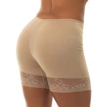 Kit 2 Short Anágua Segunda Pele com Renda Bermuda Feminina Sexy Lingerie - Multicolorido - Visão 4