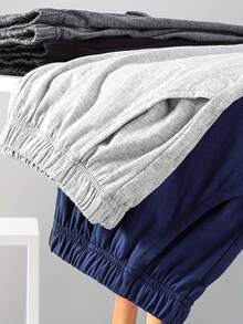 3 Cặp Quần Short Nam Mùa Hè Mới Màu Trơn Đen/Xám/Xanh Mỏng Thường Ngày Thoải Mái - Nhiều màu - Xem 7