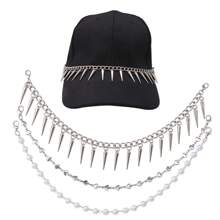 New Style Fashion Chain Accessory, Vintage Simple Chain Decor For Hat