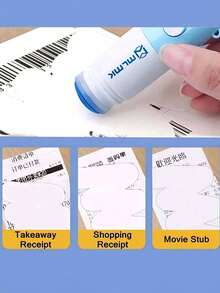 1pc Thermal Printable Paper Correction Tape, All-In-One Express Waybill Privacy Seal Opener, Suitable For Thermal Paper Ink Removal - Multicolor - View 7
