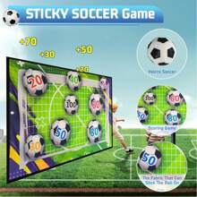 1 Stück Fußballspiel-Matte aus Stoff mit 1 Stück Fußball aus Stoff, Fußballspiel für Innenräume, interaktives Sportspielzeug für 2 Spieler