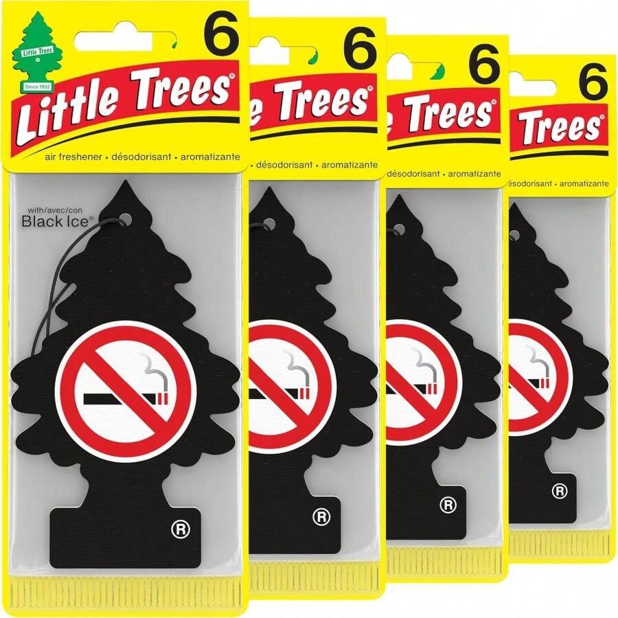 LITTLE TREES Air Fresheners Car Air Freshener. Hanging Tree Provides Long Lasting Scent For Auto Or Home. No Smoking, 24 Air Fresheners - No Smoking - 查看 1