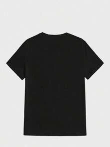 Backwoods Cigars Themed Print Men's Short-Sleeve T-Shirt,Graphic  Funny  T Shirt,220g Cotton T-Shirt,Gift,Summer,Unisex - 黑色 - 查看 2