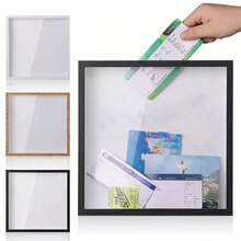 方形演唱会旅行影盒透明明信片票影盒相框家用记忆框 - 彩色 - 查看 9