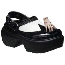 Wednesday X Crocs Stomp Clog 'Wednesday Addams' Black Sneakers Men 210214-001 - Multicolor - View 3