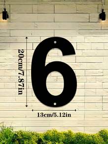 1pc 0-9 Free Combination Digital House Number, Metal Address House Number, Durable Home Address Number Plate, Wall Mounted Email Number, Home Decoration, Entrance Decoration, Garden Decoration, For Outdoor, Garage, Door, Email Decoration, Metal Wall Art, Halloween Thanksgiving Christmas, Decoration Gifts