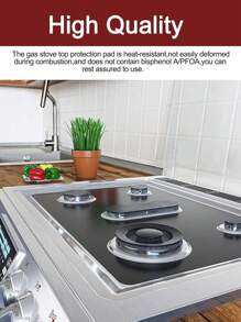 5-Hole Gas Stove Protector, Anti Sticking And Anti Fouling Furnace Cover, Easy To Clean Kitchen Appliance Mat, High Temperature And Oil Resistant Five Hole Gas Stove Mat, Anti Sticking And Washable, Keeping The Stove Clean