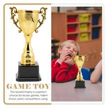 Plastic Model Gold Trophy Awards School Rewarding Supply Competition Soccer Craft Souvenirs Winner Award Trophy Toy For Team Sport Competition