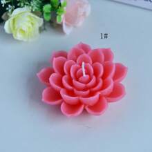 1pc Lotus Scented Candle, Home Decor Accessory