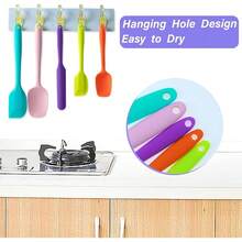 New Silicone Spatula Set, 5 Piece  Rubber Spatulas For Baking, Cooking, And Mixing High Heat Ristant Non Stick Dishwasher Safe - (Two Colors - Green) - Double Green - 查看 4