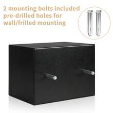 Deli 0.2 Cubic Feet Digital Safe Box – Fireproof & Secure Steel Money Safe For Home With Hidden Cash Storage & Protective Money Bag, Black - Black - View 7