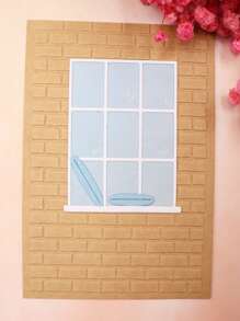 1 Pack Window Style Thin Cutting Mold Handmade DIY Cutting Mold Scrapbook Background Decoration Embossing Template Album Holiday Card Making