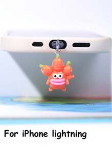 1/5pcs Funny Cartoon Vegetable Series Charging Port Dust Plug, Creative Cute Fashion Unique Broccoli, Scallion, Corn, Eggplant, Carrot Shaped 3D Resin Pendant, Transparent Silicone Smartphone Earphone Tablet Kindle Dust Plug Accessory Decoration Charm, Phone Charging Port Decor Pendant, Suitable As Small Gift, Waterproof Anti-Dust For IPhone Lightning/Type-C, Protect Phone Charging Port Firmly